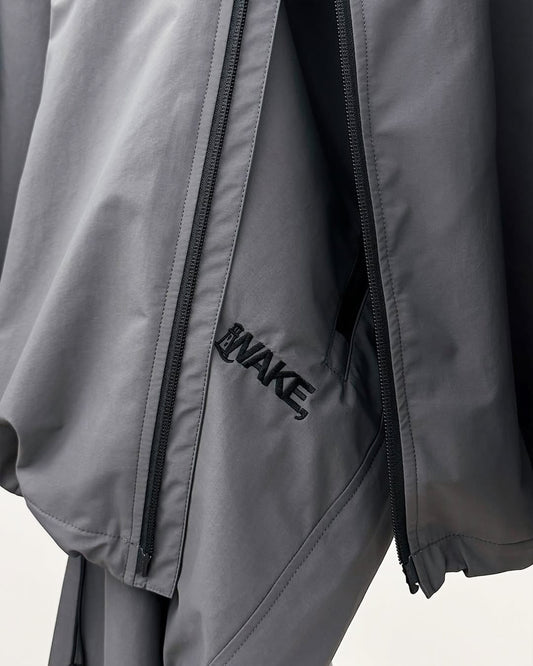 WAKE 3lyr Nylon Shell Parka / 3lyr Nylon Pants Visitor W.GREY