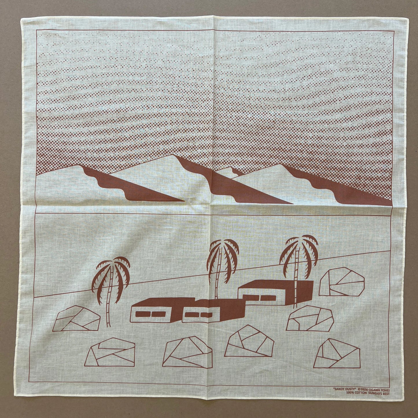 [Yohei Ogawa]FENCE original bandana "SANDY DUSTY"