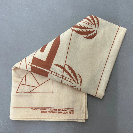 [Yohei Ogawa]FENCE original bandana "SANDY DUSTY"