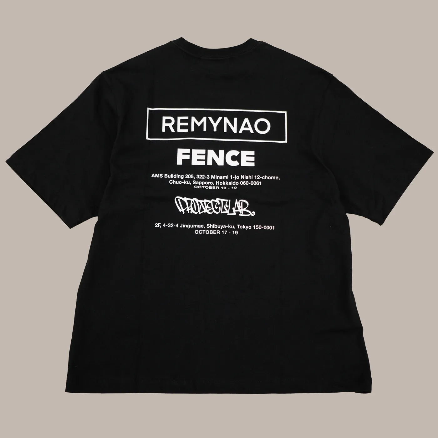 [Remio] REMYNAO x FENCE T-SHIRTS BLACK